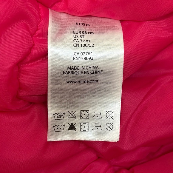 Reima Pink Gotland Reimatec snowsuit with detachable fur hood, size 3T - Picture 10 of 13